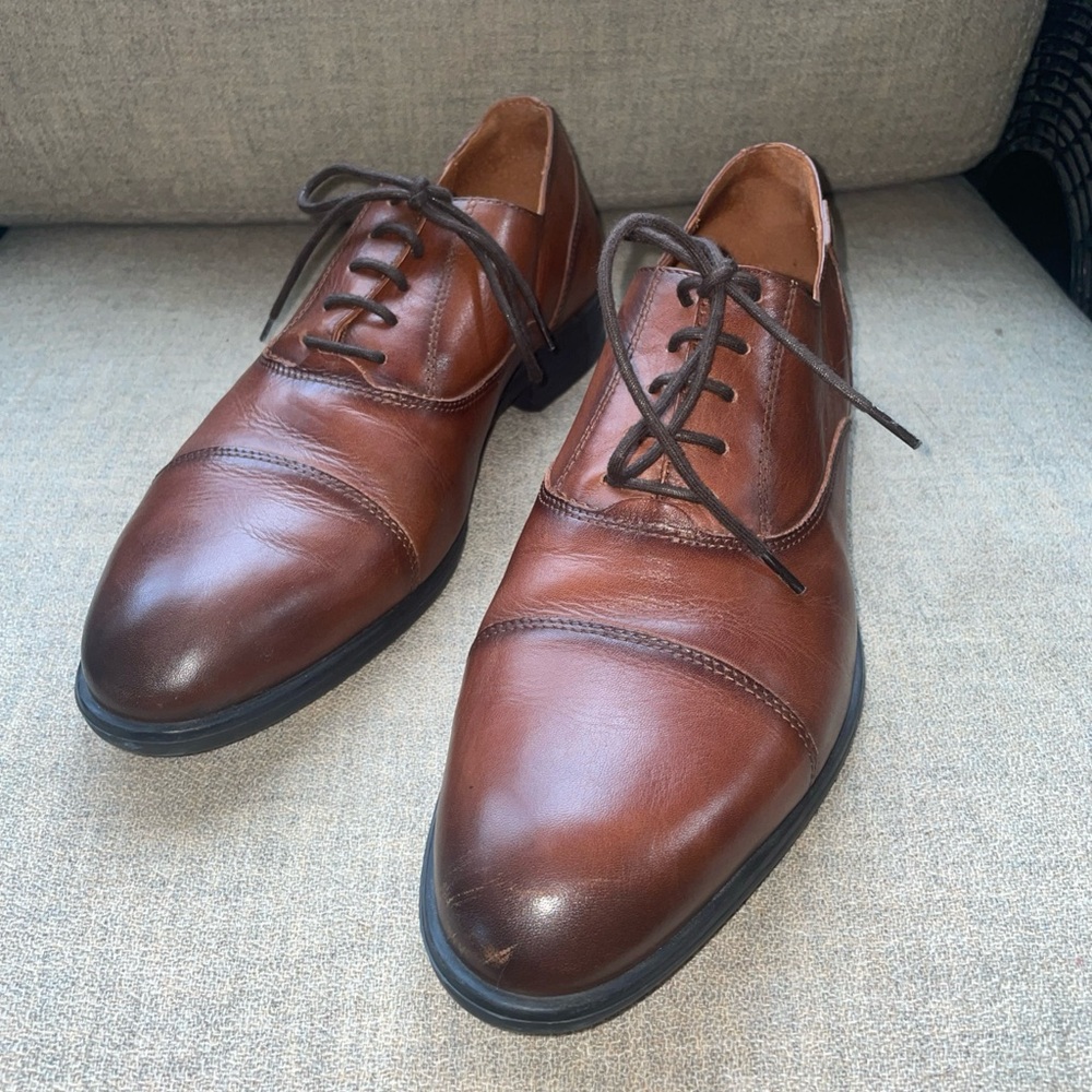 Pilkington Classic Brown Leather Men's Dress Shoes